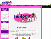 Tablet Screenshot of labiologie.net